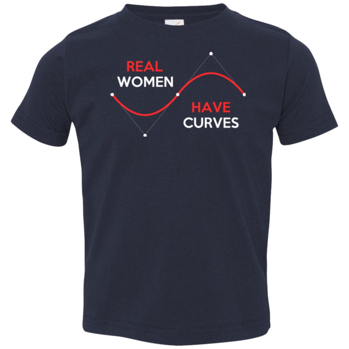 T-Shirts Navy / 2T Real Women Toddler Premium T-Shirt