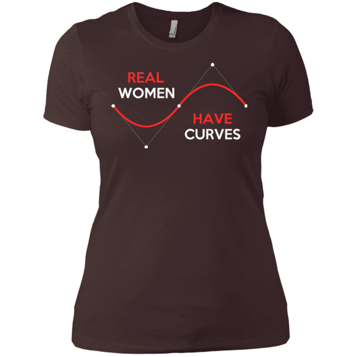 T-Shirts Dark Chocolate / X-Small Real Women Women's Premium T-Shirt