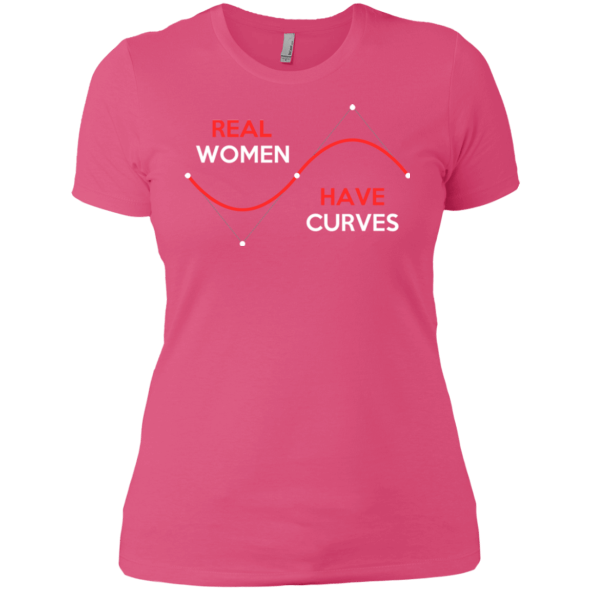 T-Shirts Hot Pink / X-Small Real Women Women's Premium T-Shirt