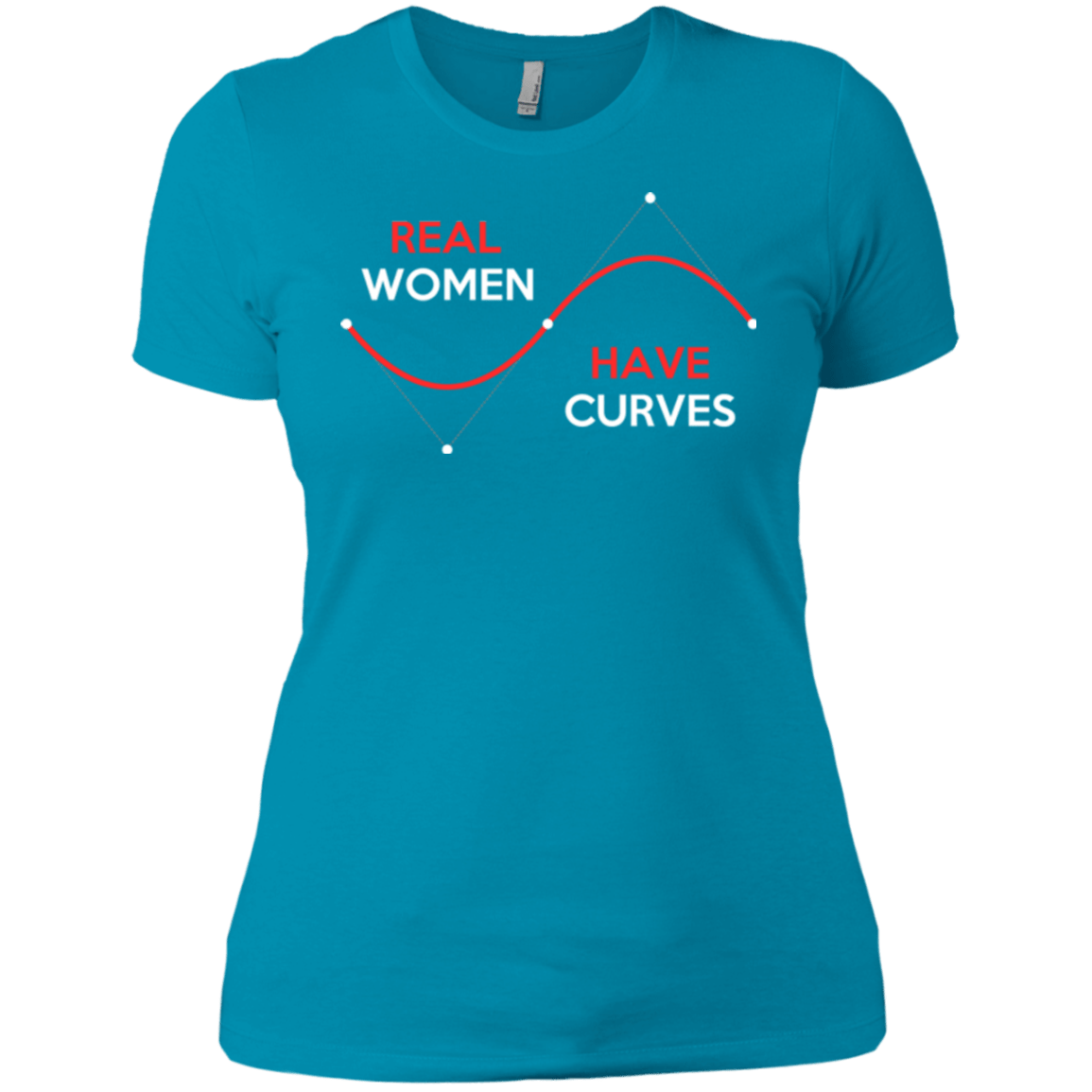T-Shirts Turquoise / X-Small Real Women Women's Premium T-Shirt