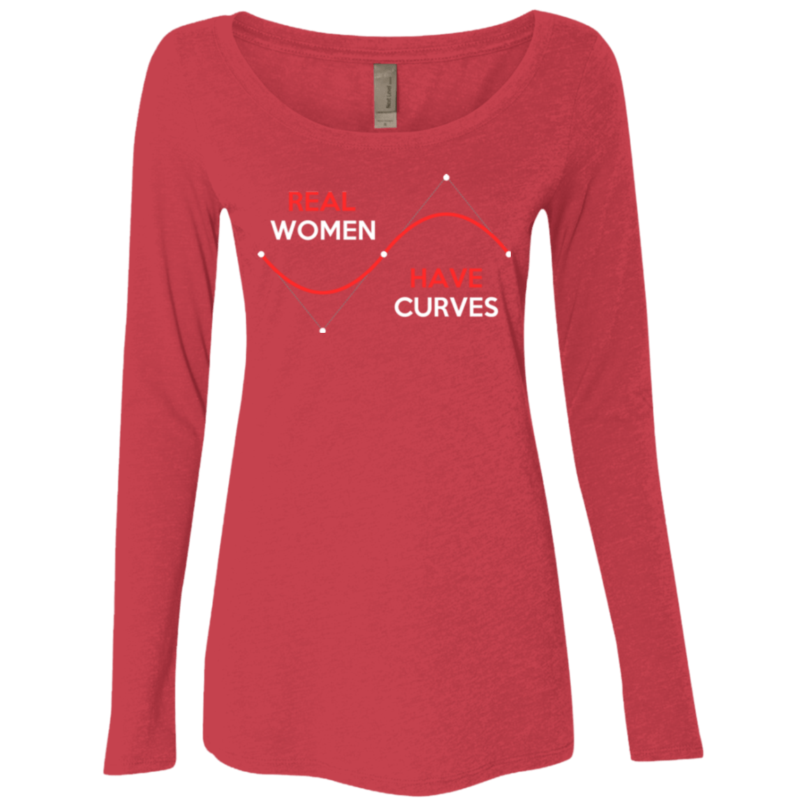 T-Shirts Vintage Red / Small Real Women Women's Triblend Long Sleeve Shirt