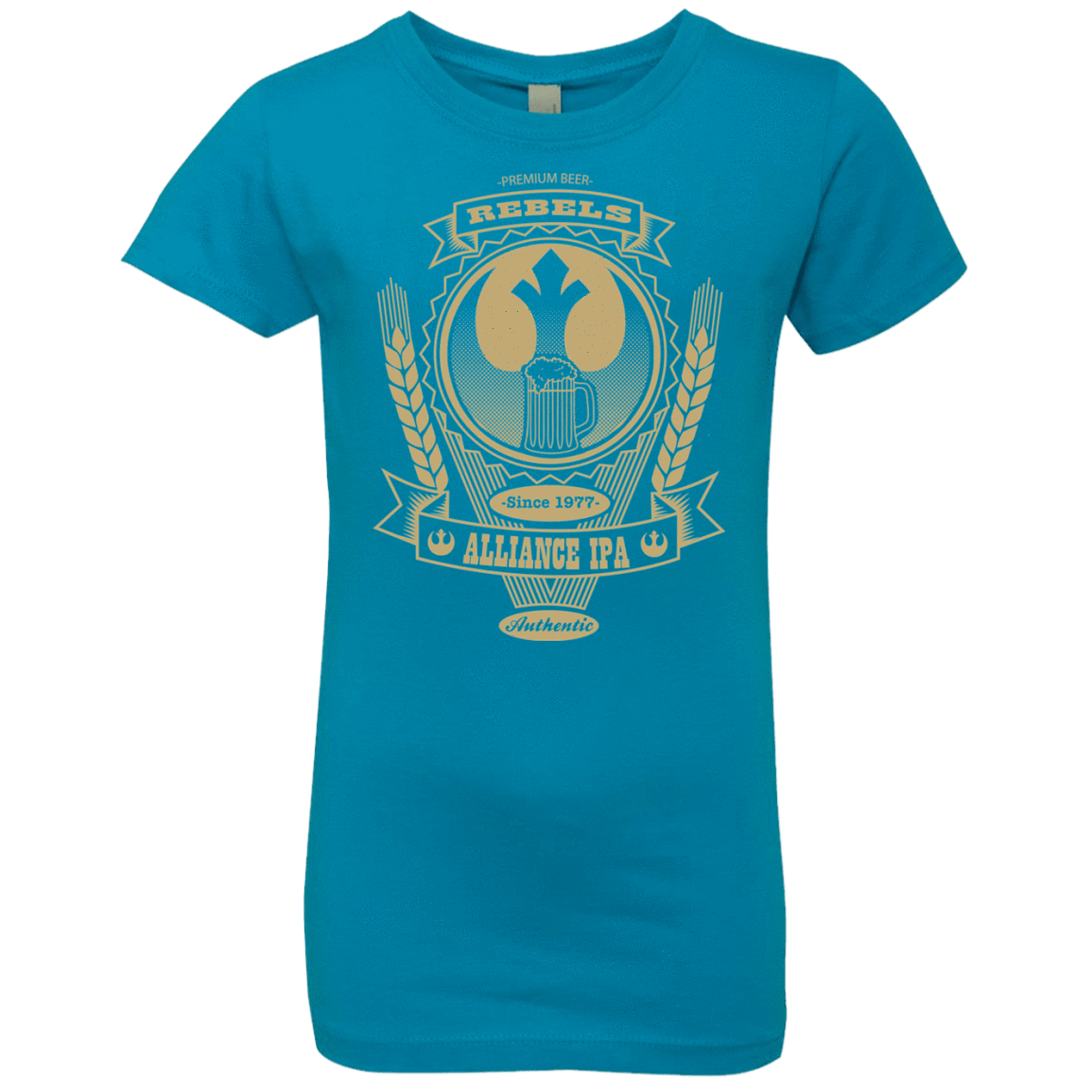 T-Shirts Turquoise / YXS Rebel Alliance IPA Girls Premium T-Shirt