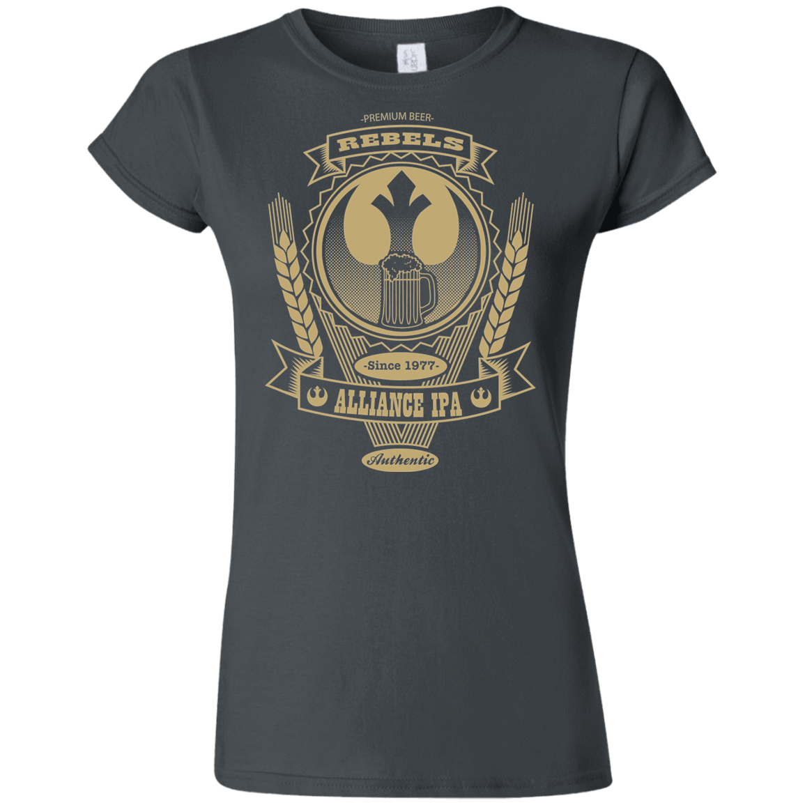 T-Shirts Charcoal / S Rebel Alliance IPA Junior Slimmer-Fit T-Shirt