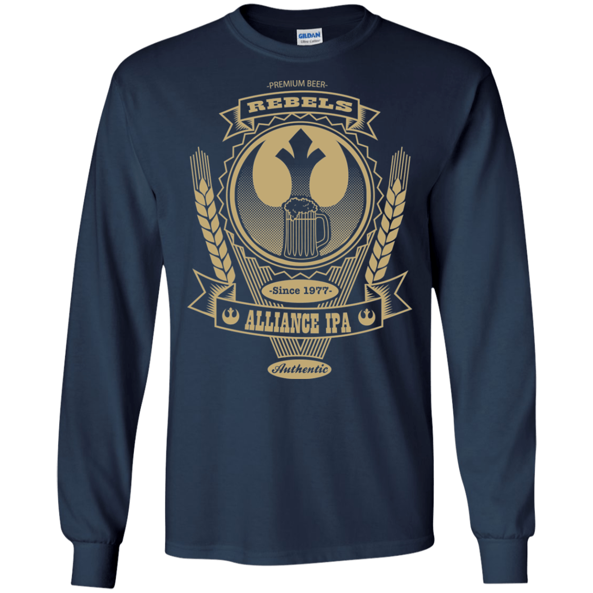 Rebel Alliance IPA Men's Long Sleeve T-Shirt