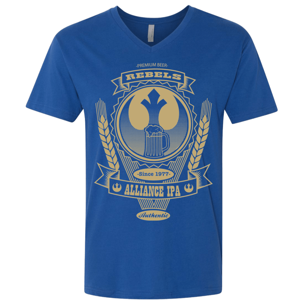 T-Shirts Royal / X-Small Rebel Alliance IPA Men's Premium V-Neck