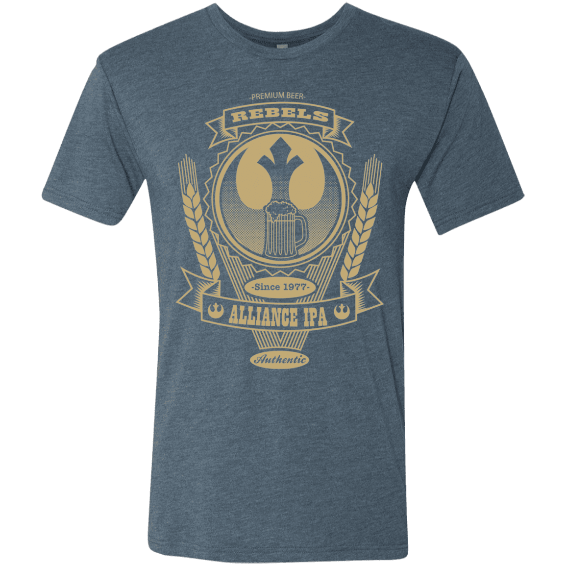 T-Shirts Indigo / S Rebel Alliance IPA Men's Triblend T-Shirt
