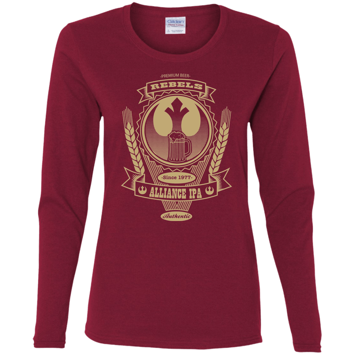 T-Shirts Cardinal / S Rebel Alliance IPA Women's Long Sleeve T-Shirt
