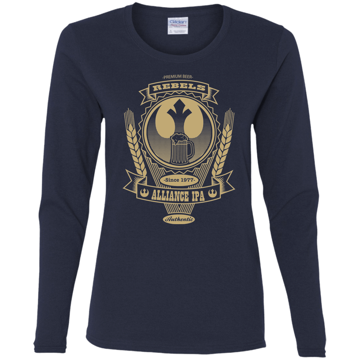 T-Shirts Navy / S Rebel Alliance IPA Women's Long Sleeve T-Shirt