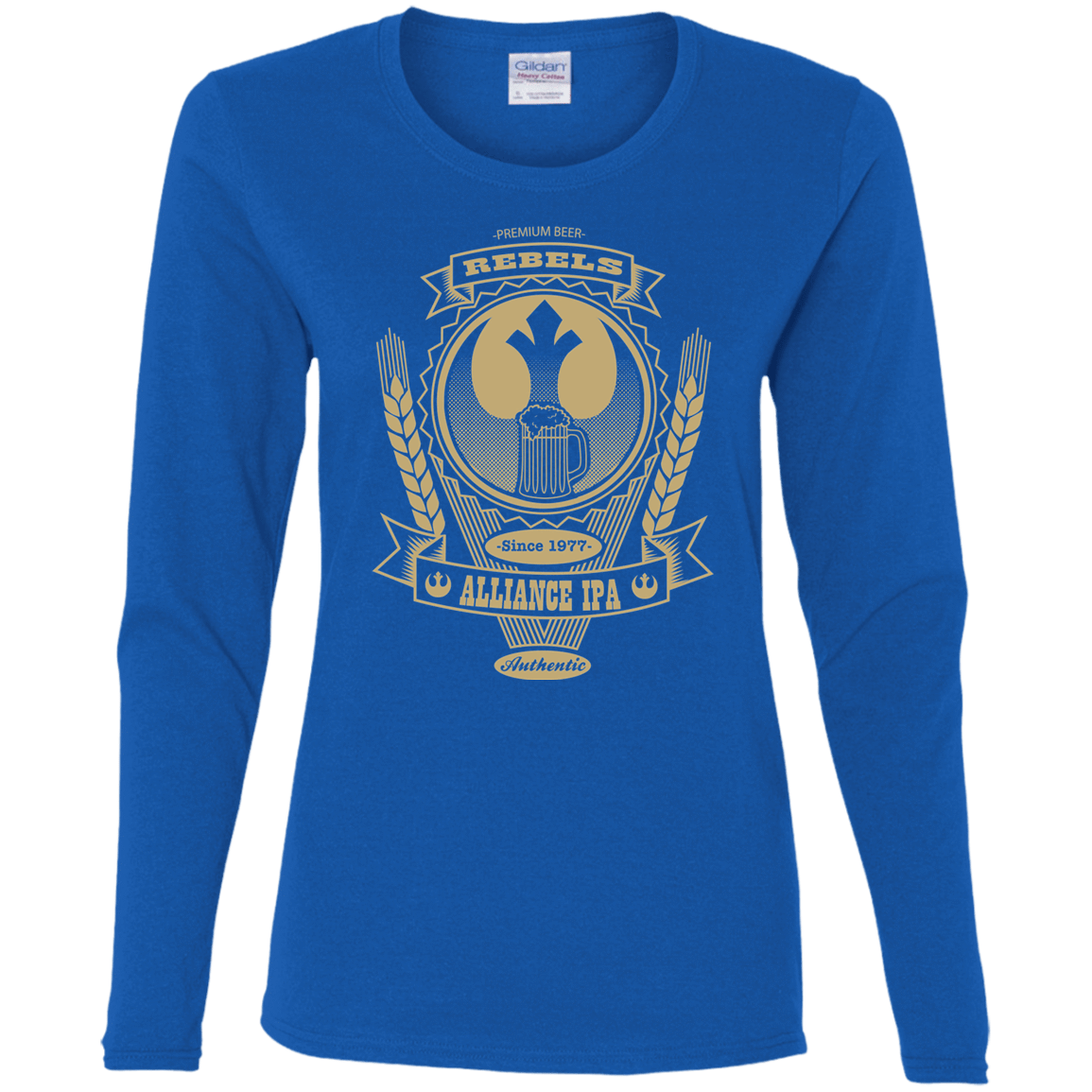 T-Shirts Royal / S Rebel Alliance IPA Women's Long Sleeve T-Shirt