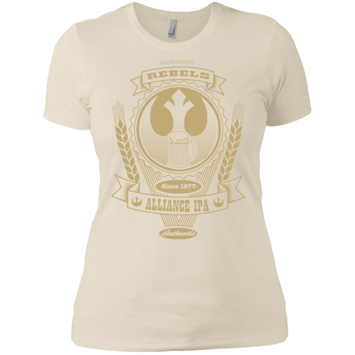 T-Shirts Ivory/ / X-Small Rebel Alliance IPA Women's Premium T-Shirt