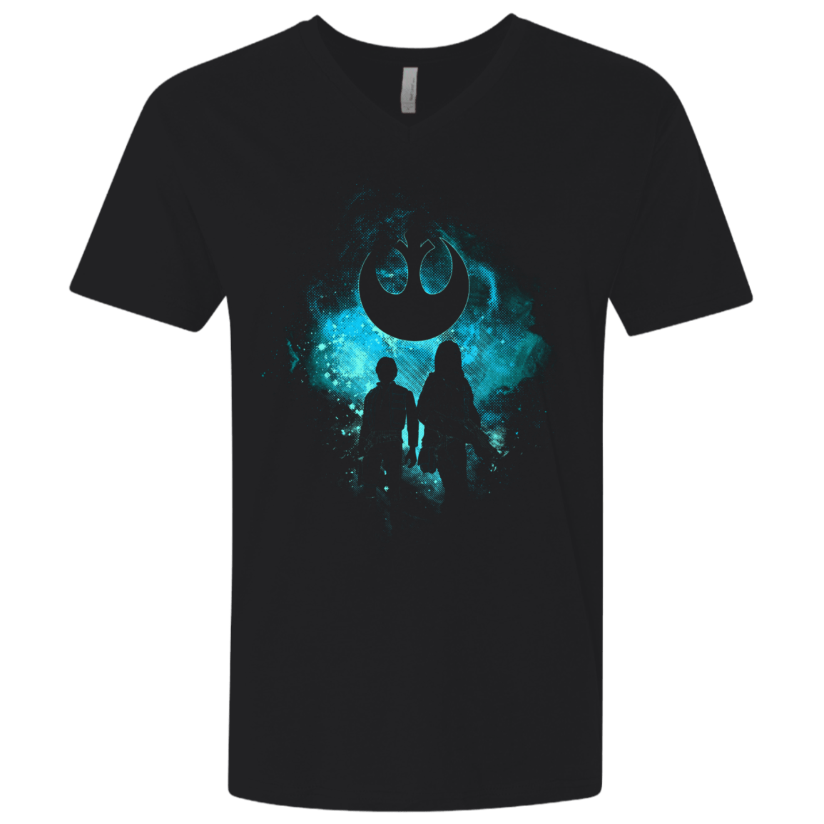 T-Shirts Black / X-Small REBEL ART Men's Premium V-Neck