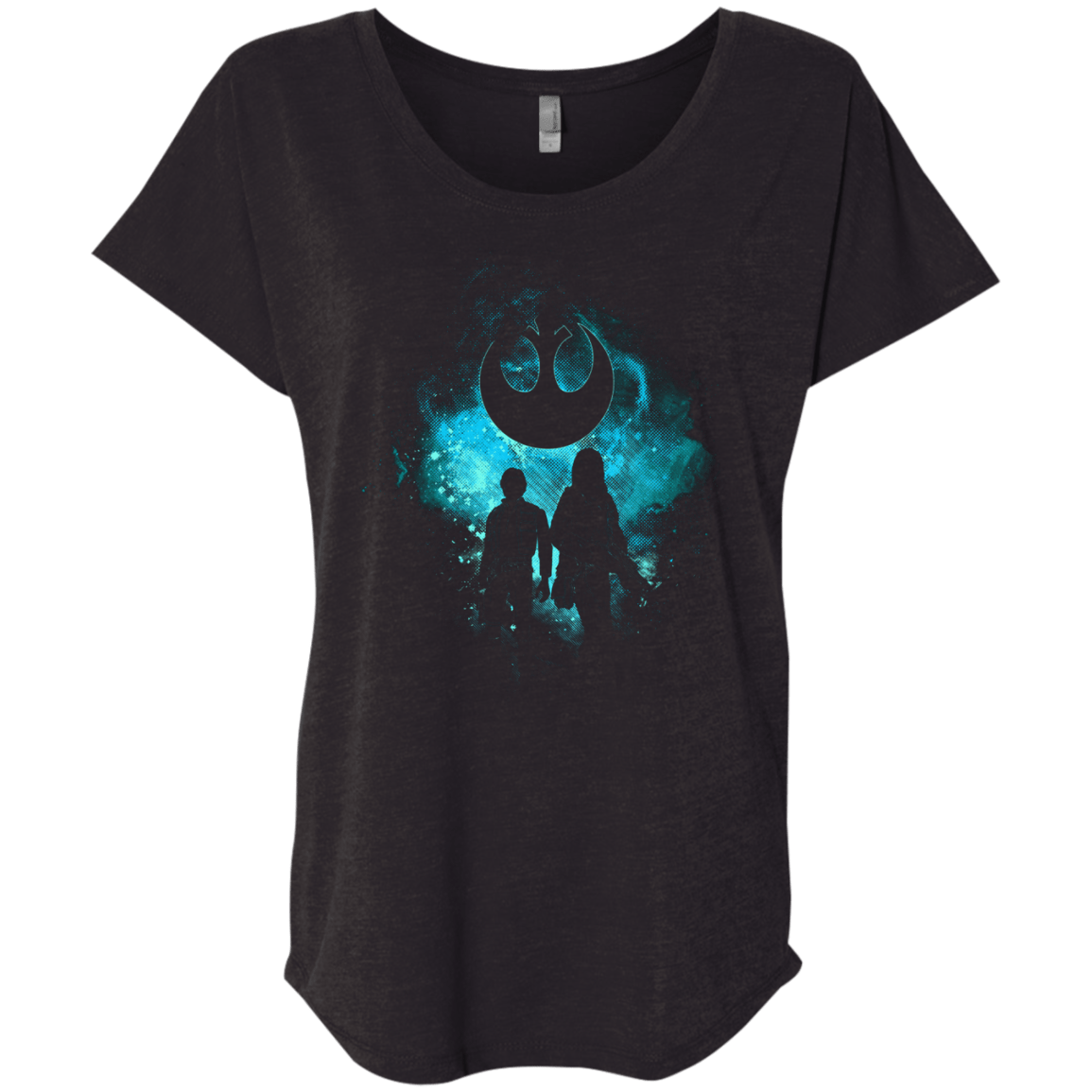 T-Shirts Vintage Black / X-Small REBEL ART Triblend Dolman Sleeve