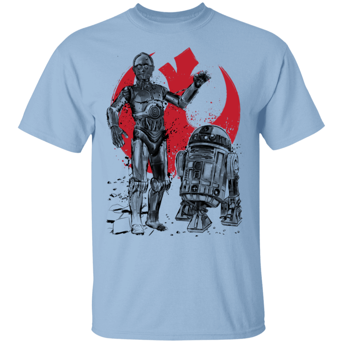 T-Shirts Light Blue / S Rebel Droids T-Shirt