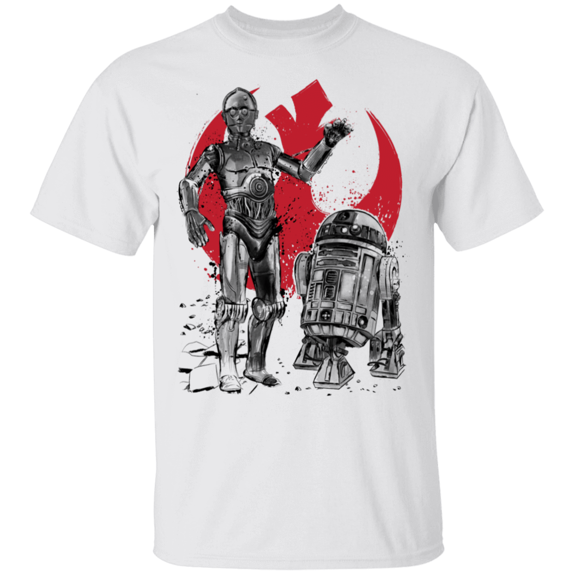 T-Shirts White / S Rebel Droids T-Shirt