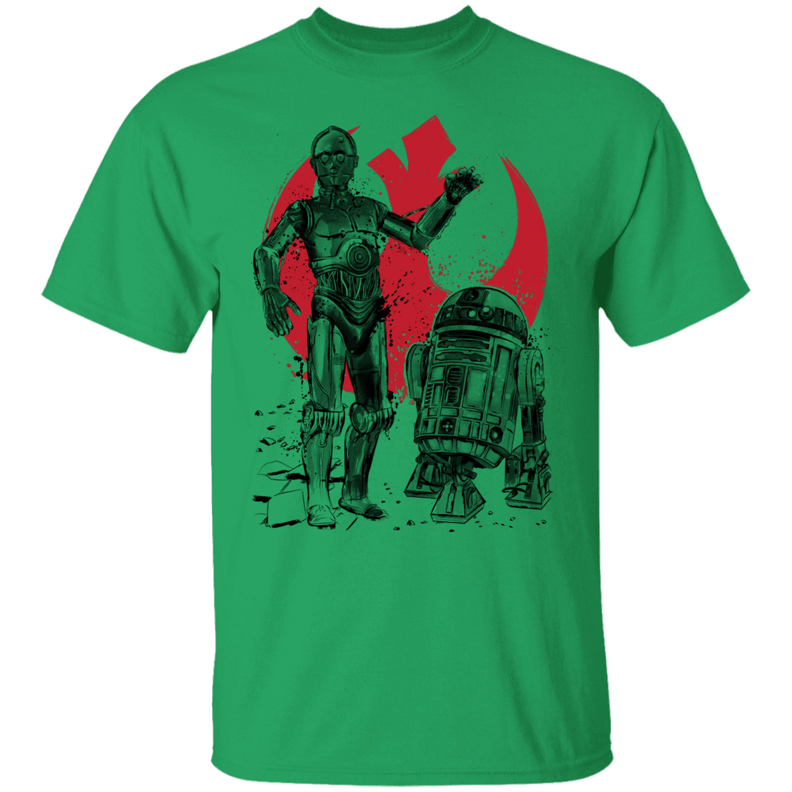 T-Shirts Irish Green / YXS Rebel Droids Youth T-Shirt