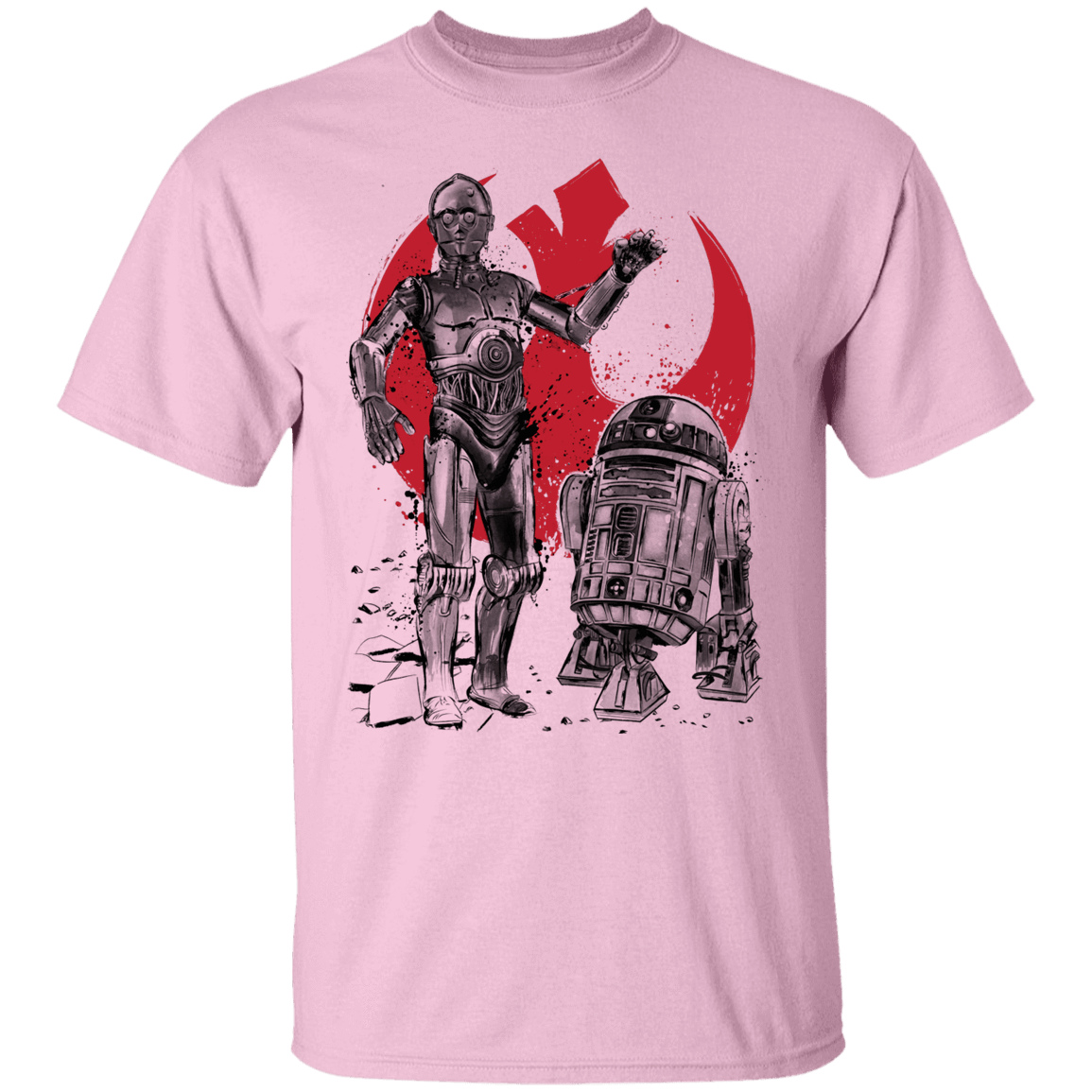 T-Shirts Light Pink / YXS Rebel Droids Youth T-Shirt