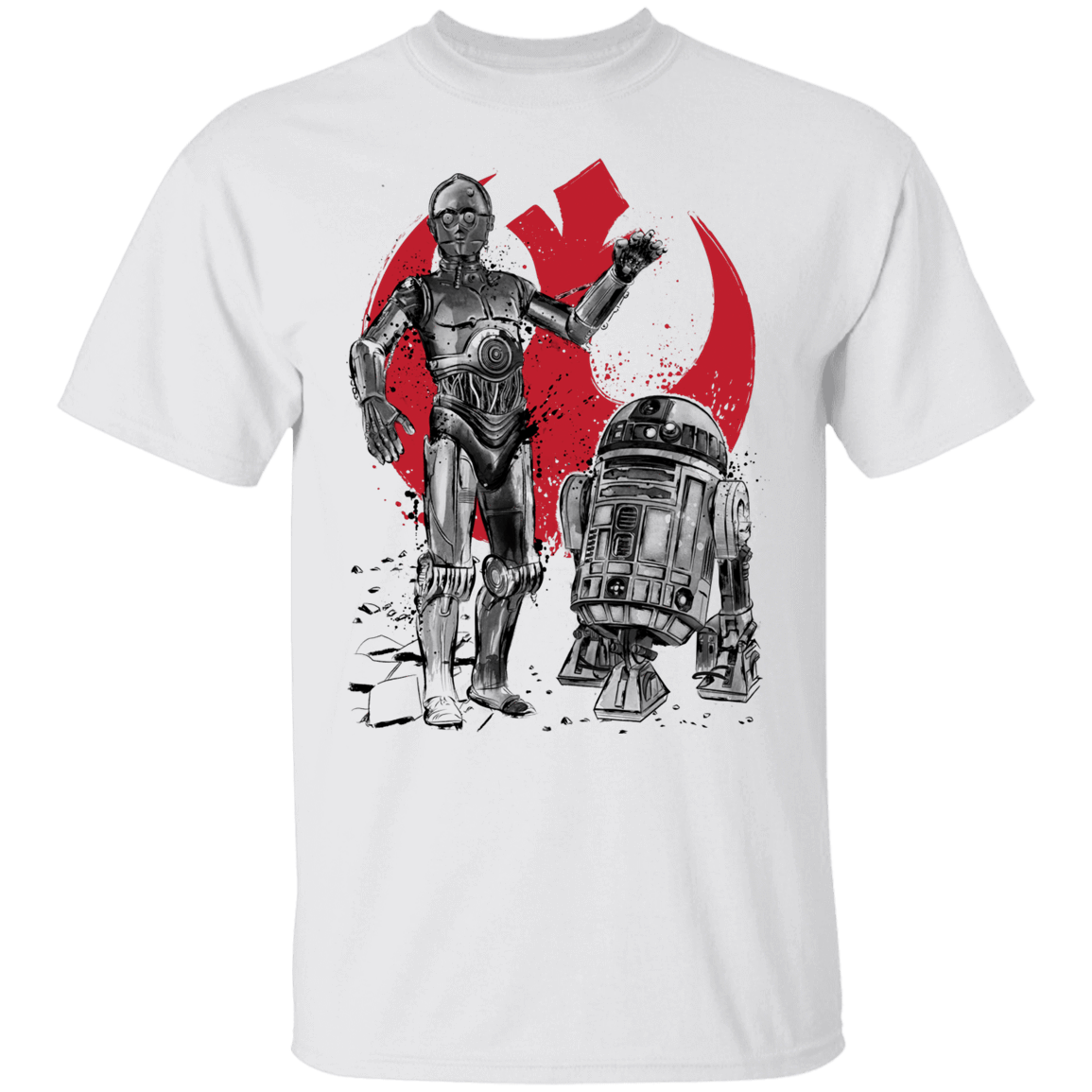 T-Shirts White / YXS Rebel Droids Youth T-Shirt