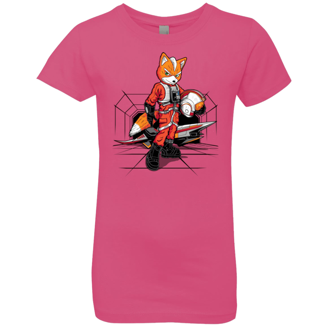 T-Shirts Hot Pink / YXS Rebel Fox Girls Premium T-Shirt
