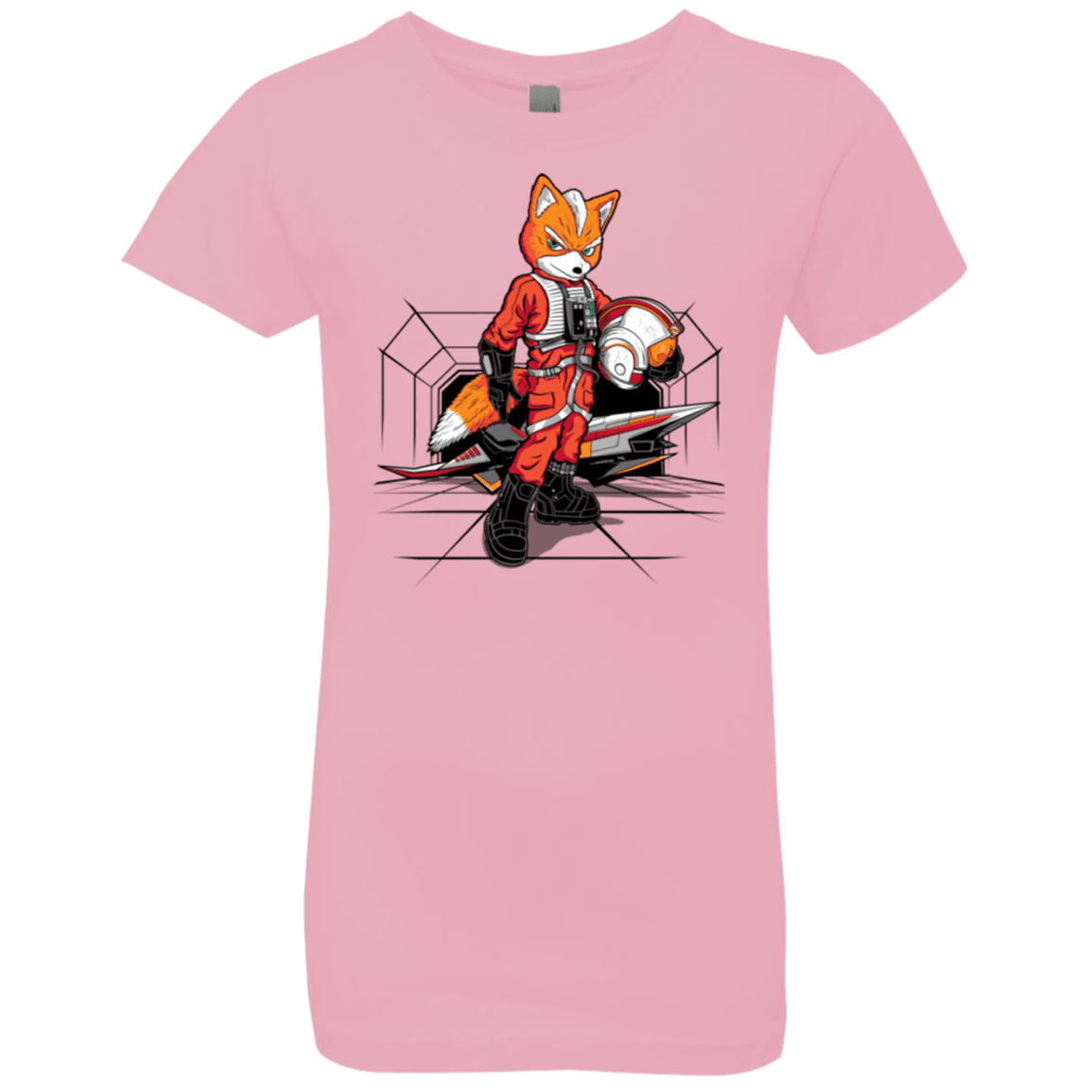 T-Shirts Light Pink / YXS Rebel Fox Girls Premium T-Shirt