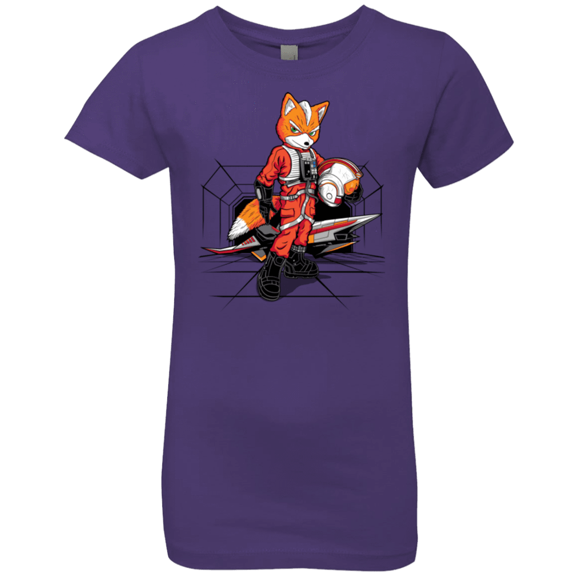 T-Shirts Purple Rush / YXS Rebel Fox Girls Premium T-Shirt