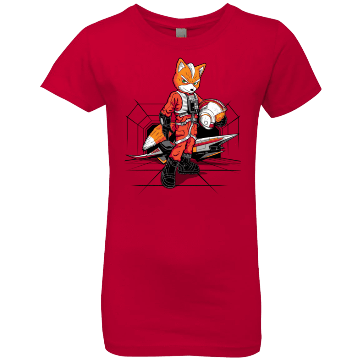 T-Shirts Red / YXS Rebel Fox Girls Premium T-Shirt