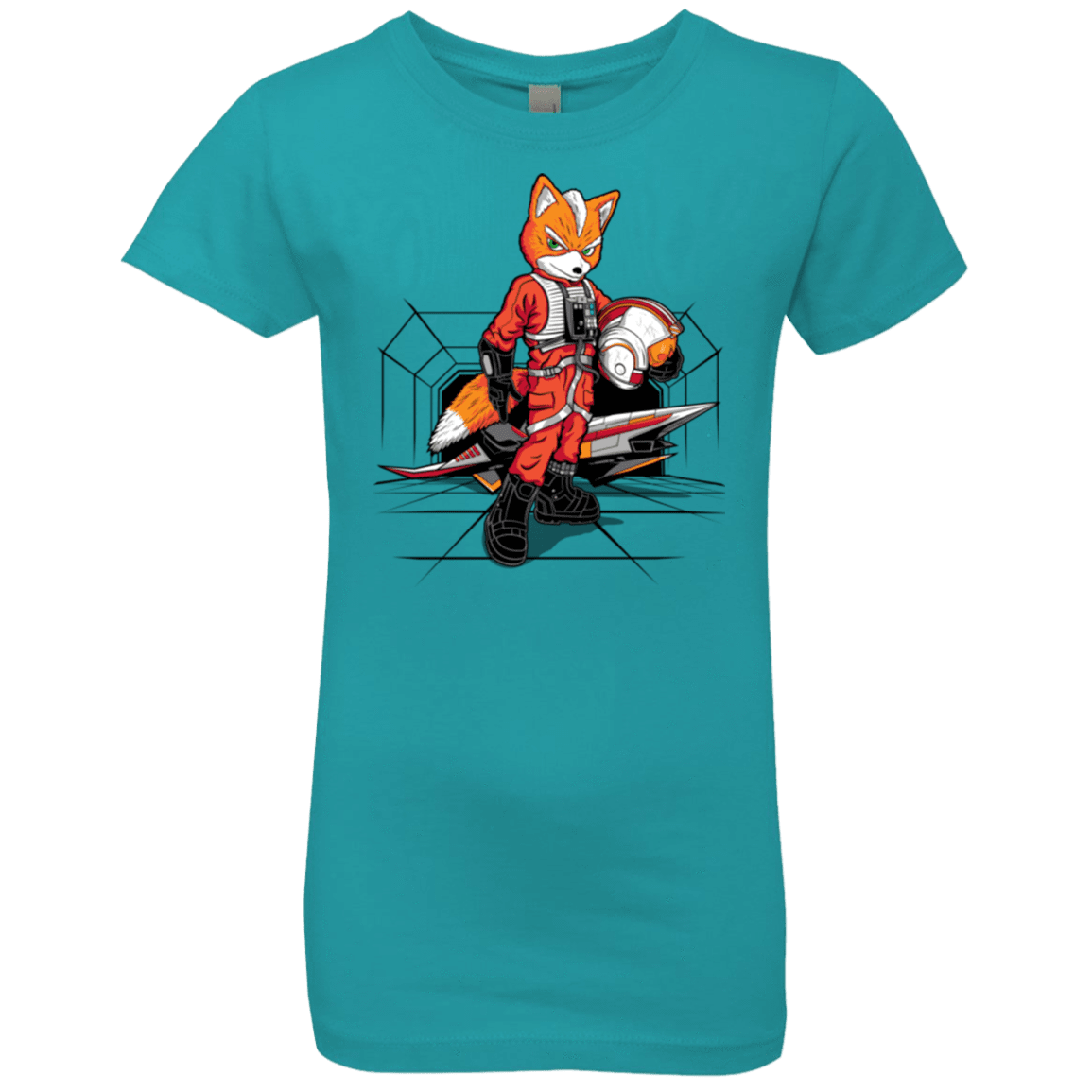 T-Shirts Tahiti Blue / YXS Rebel Fox Girls Premium T-Shirt