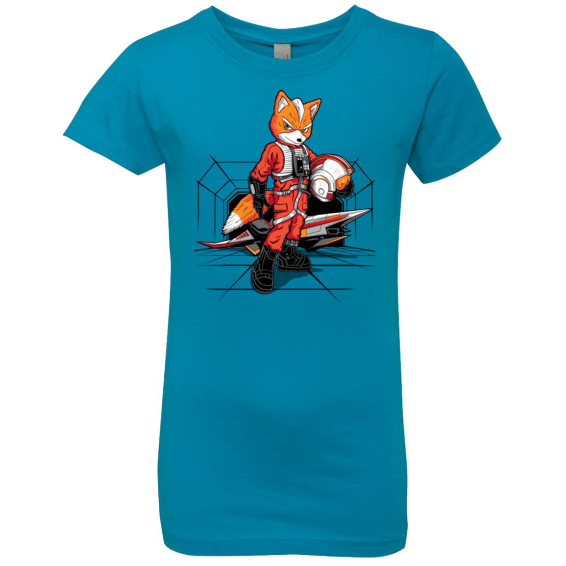 T-Shirts Turquoise / YXS Rebel Fox Girls Premium T-Shirt