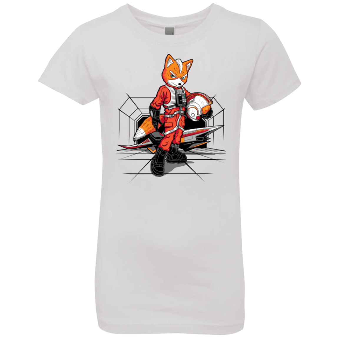 T-Shirts White / YXS Rebel Fox Girls Premium T-Shirt