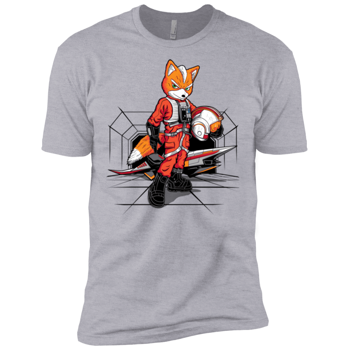T-Shirts Heather Grey / X-Small Rebel Fox Men's Premium T-Shirt