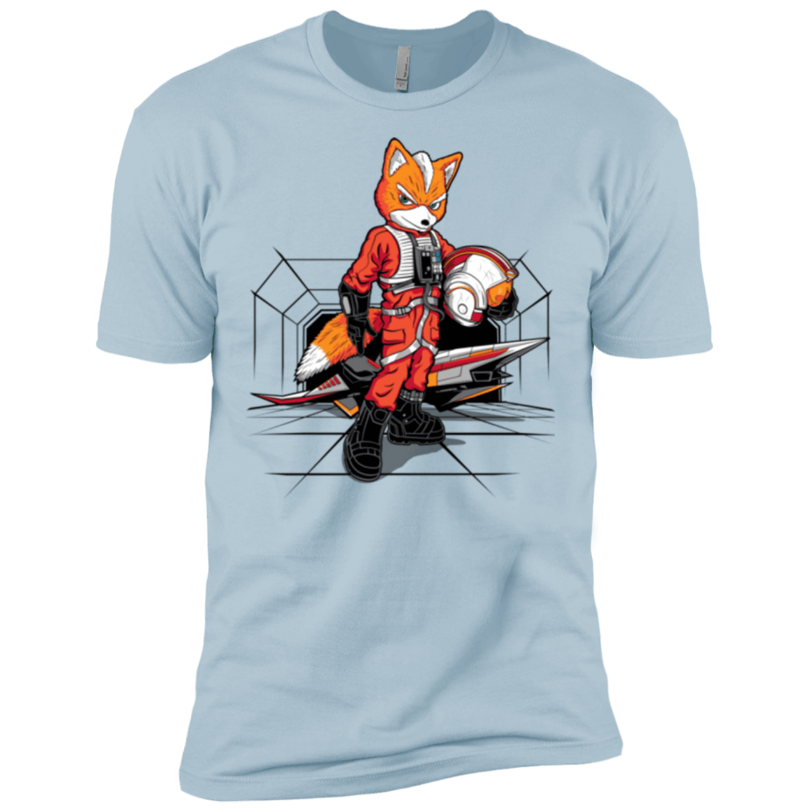 T-Shirts Light Blue / X-Small Rebel Fox Men's Premium T-Shirt