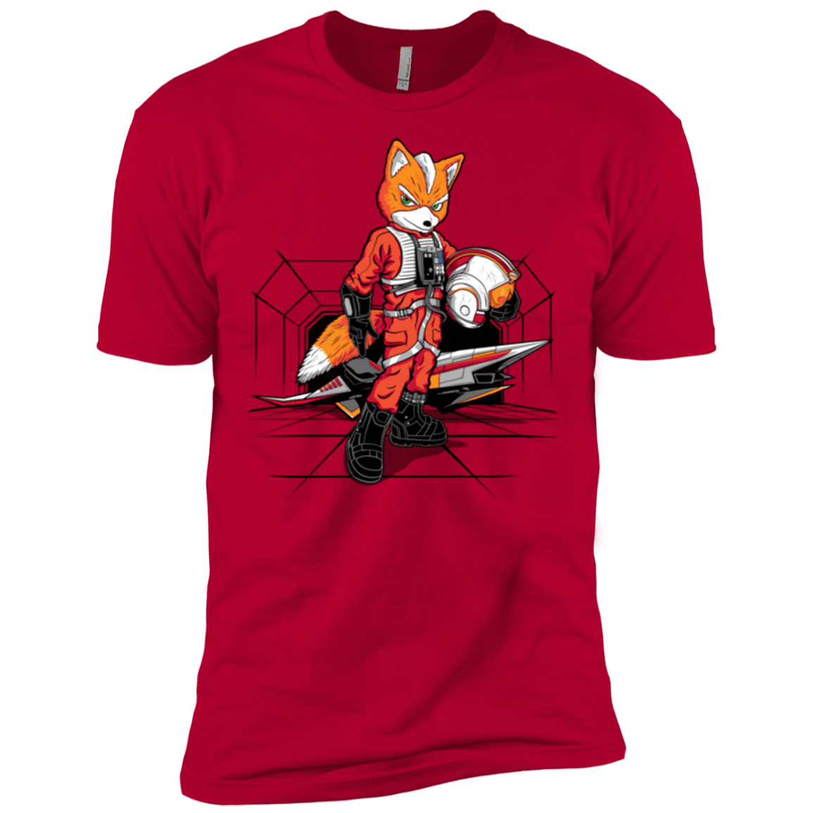 T-Shirts Red / X-Small Rebel Fox Men's Premium T-Shirt