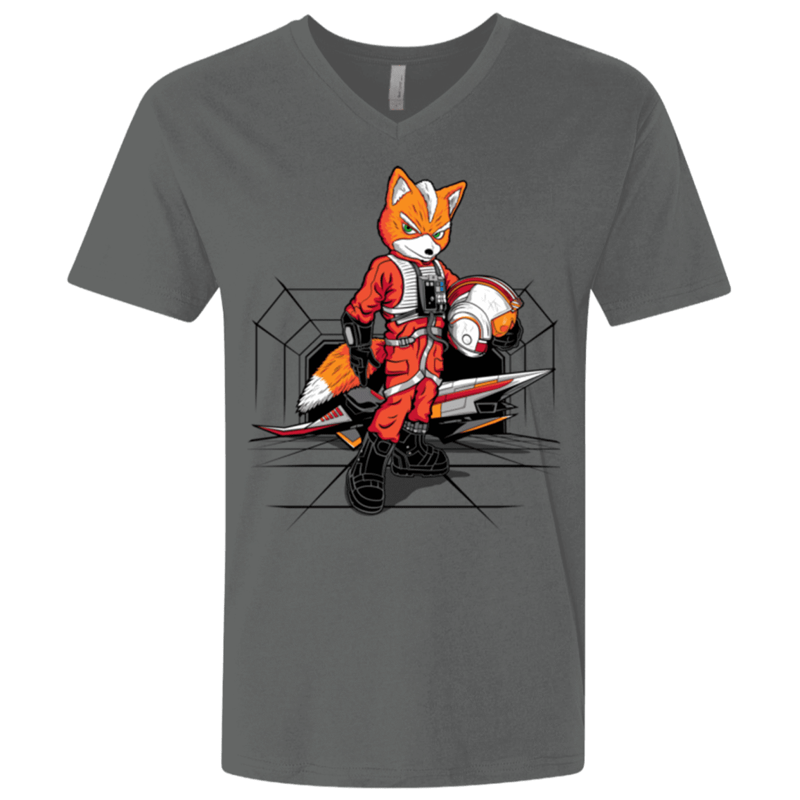 T-Shirts Heavy Metal / X-Small Rebel Fox Men's Premium V-Neck