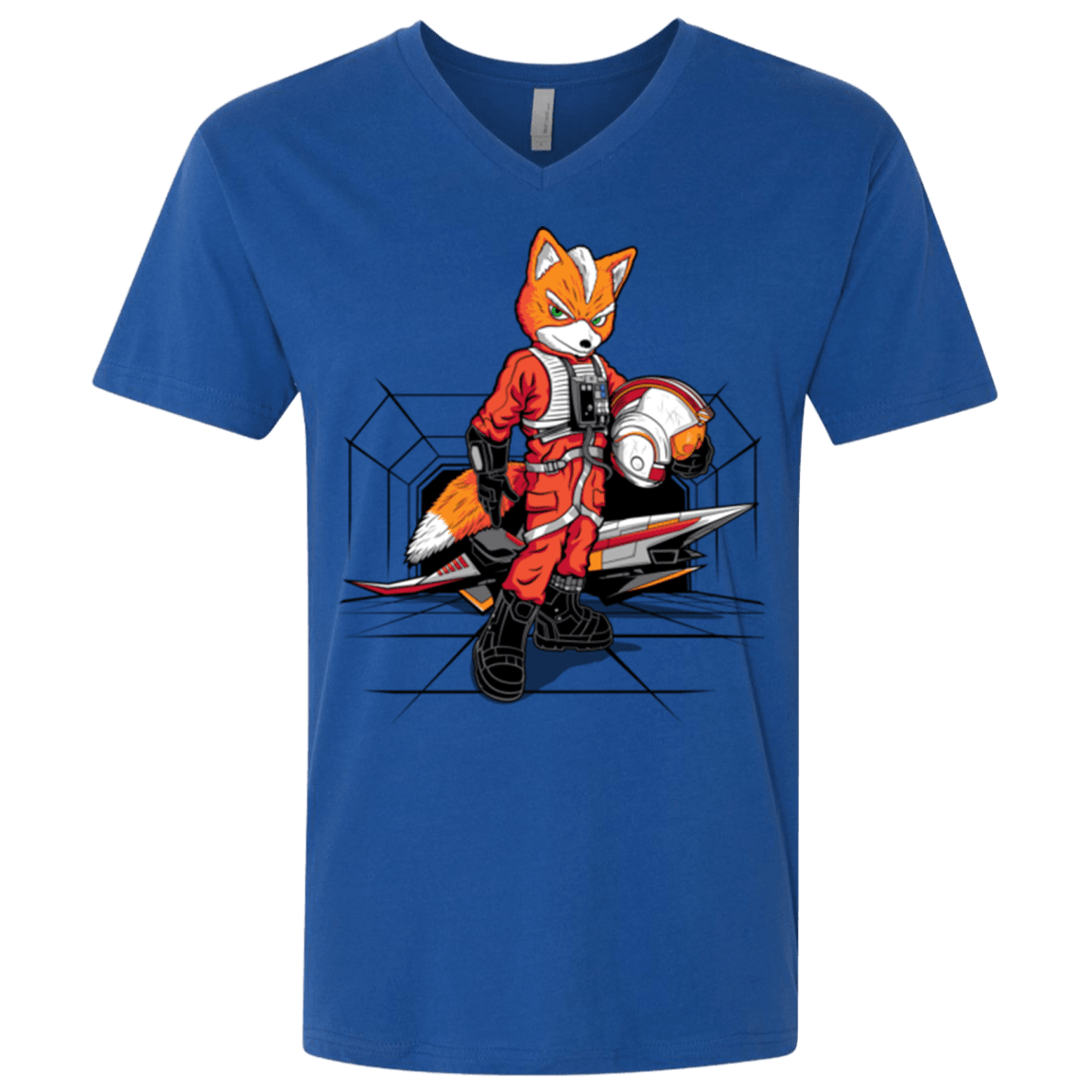 T-Shirts Royal / X-Small Rebel Fox Men's Premium V-Neck