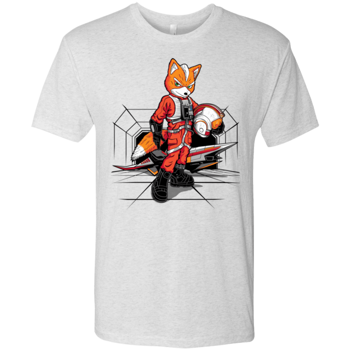 T-Shirts Heather White / Small Rebel Fox Men's Triblend T-Shirt