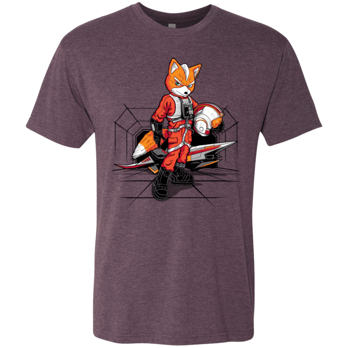 T-Shirts Vintage Purple / Small Rebel Fox Men's Triblend T-Shirt