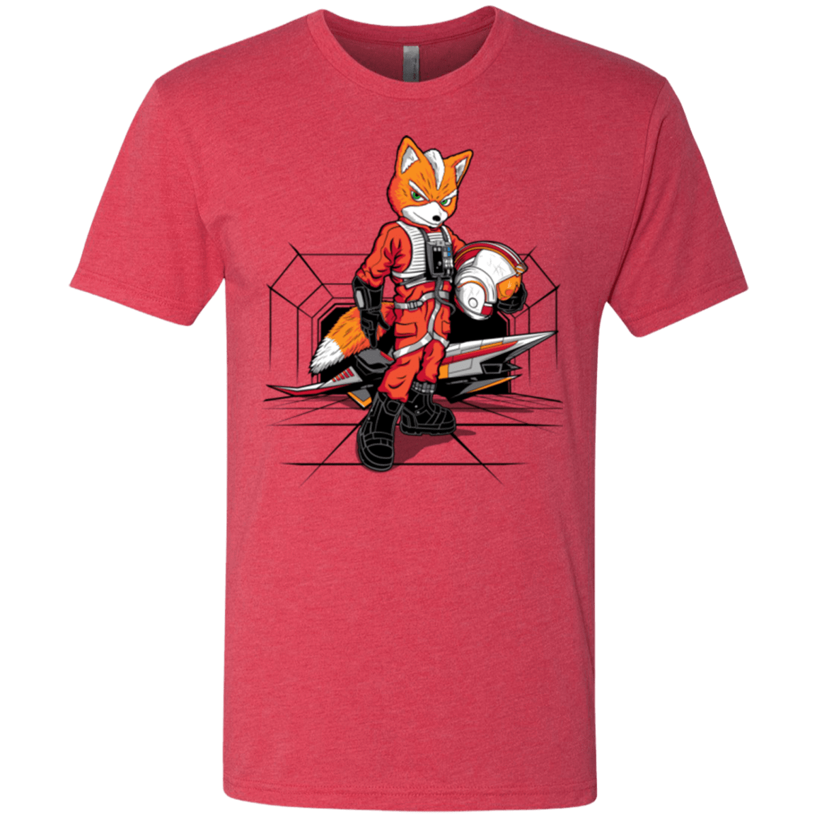 T-Shirts Vintage Red / Small Rebel Fox Men's Triblend T-Shirt