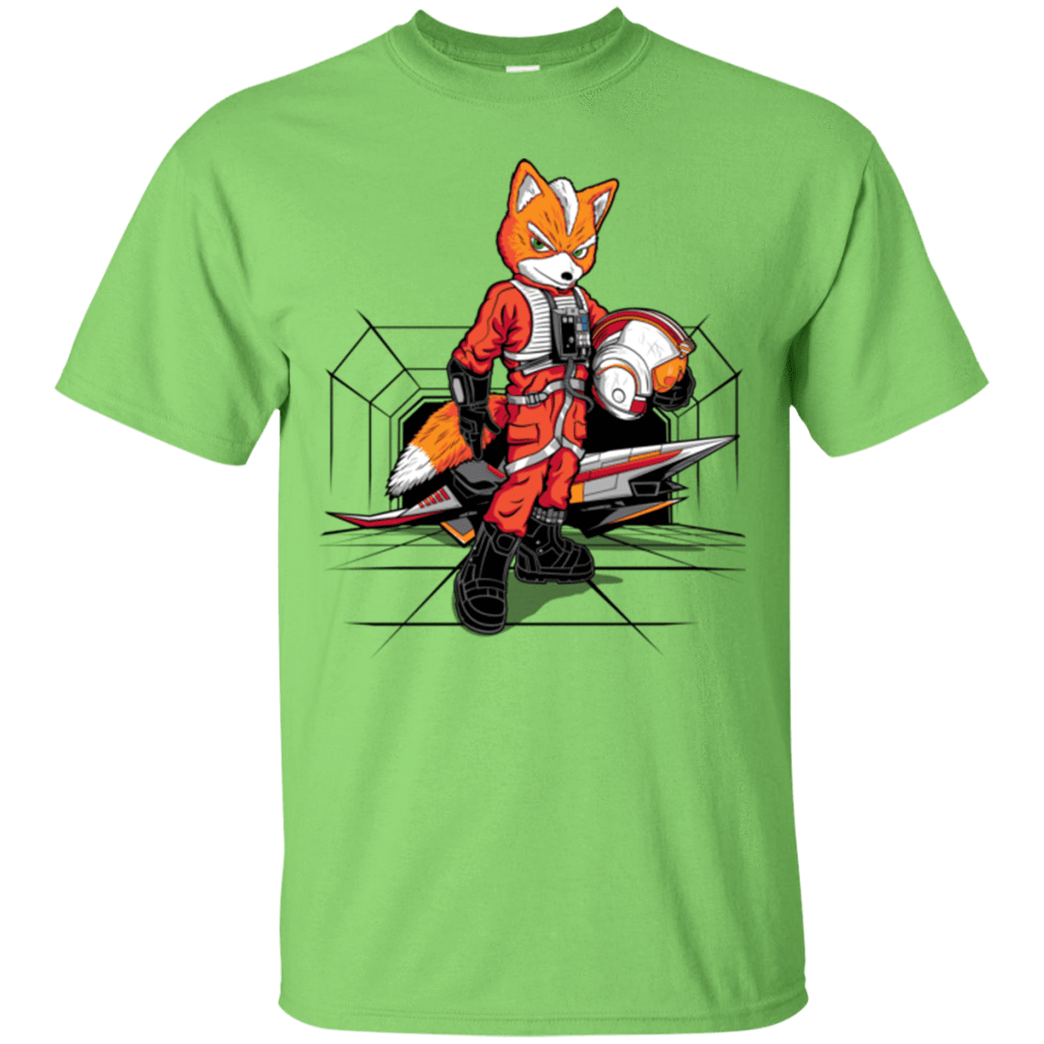 T-Shirts Lime / Small Rebel Fox T-Shirt