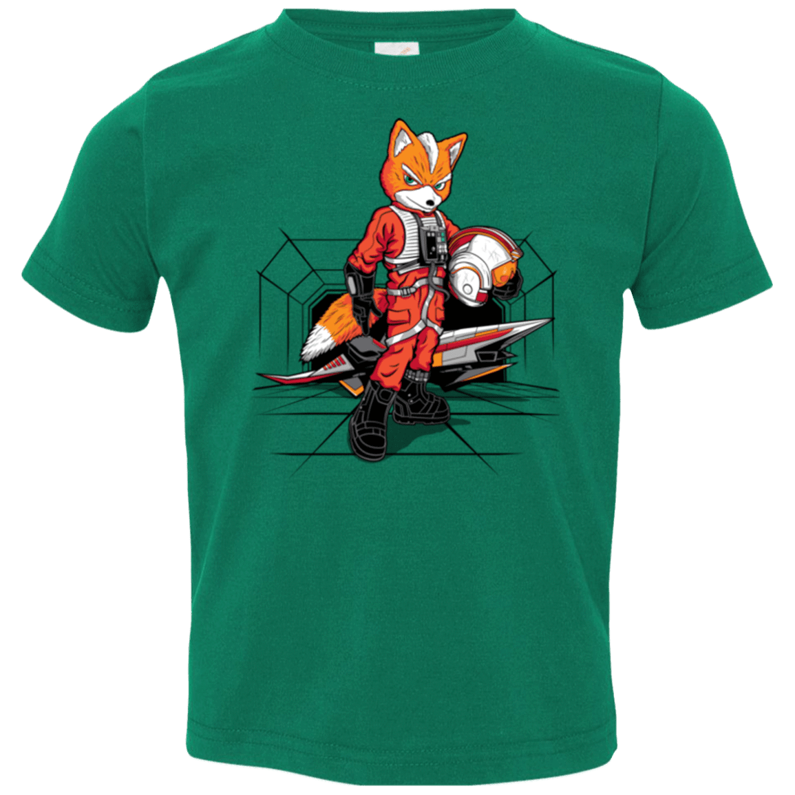 T-Shirts Kelly / 2T Rebel Fox Toddler Premium T-Shirt