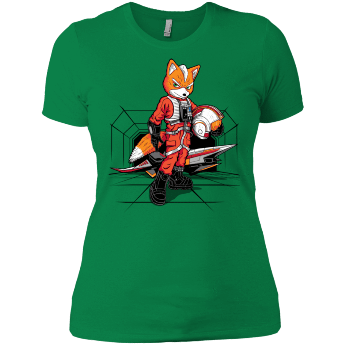 T-Shirts Kelly Green / X-Small Rebel Fox Women's Premium T-Shirt