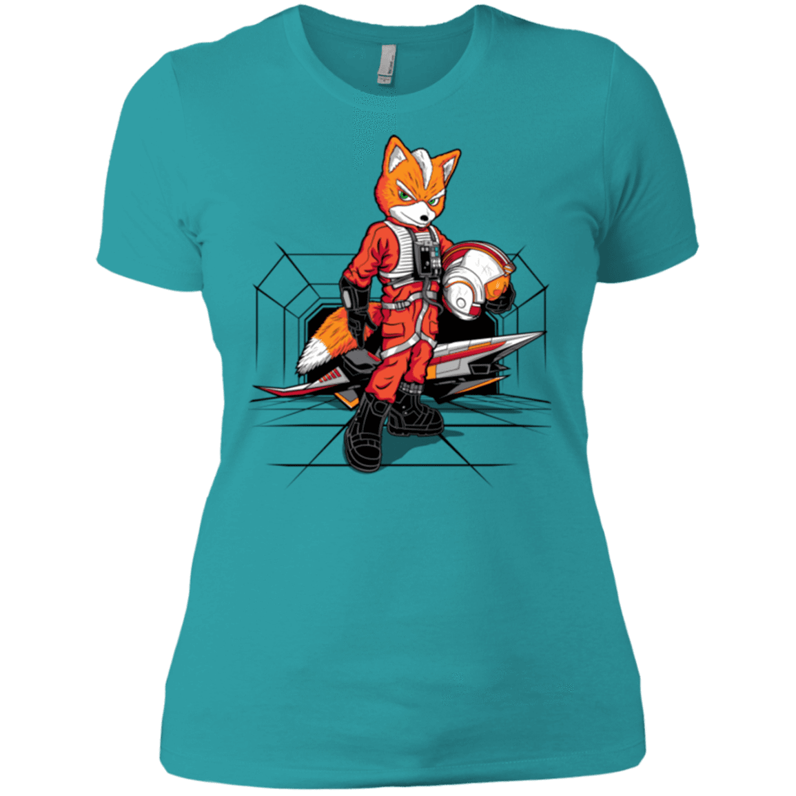 T-Shirts Tahiti Blue / X-Small Rebel Fox Women's Premium T-Shirt