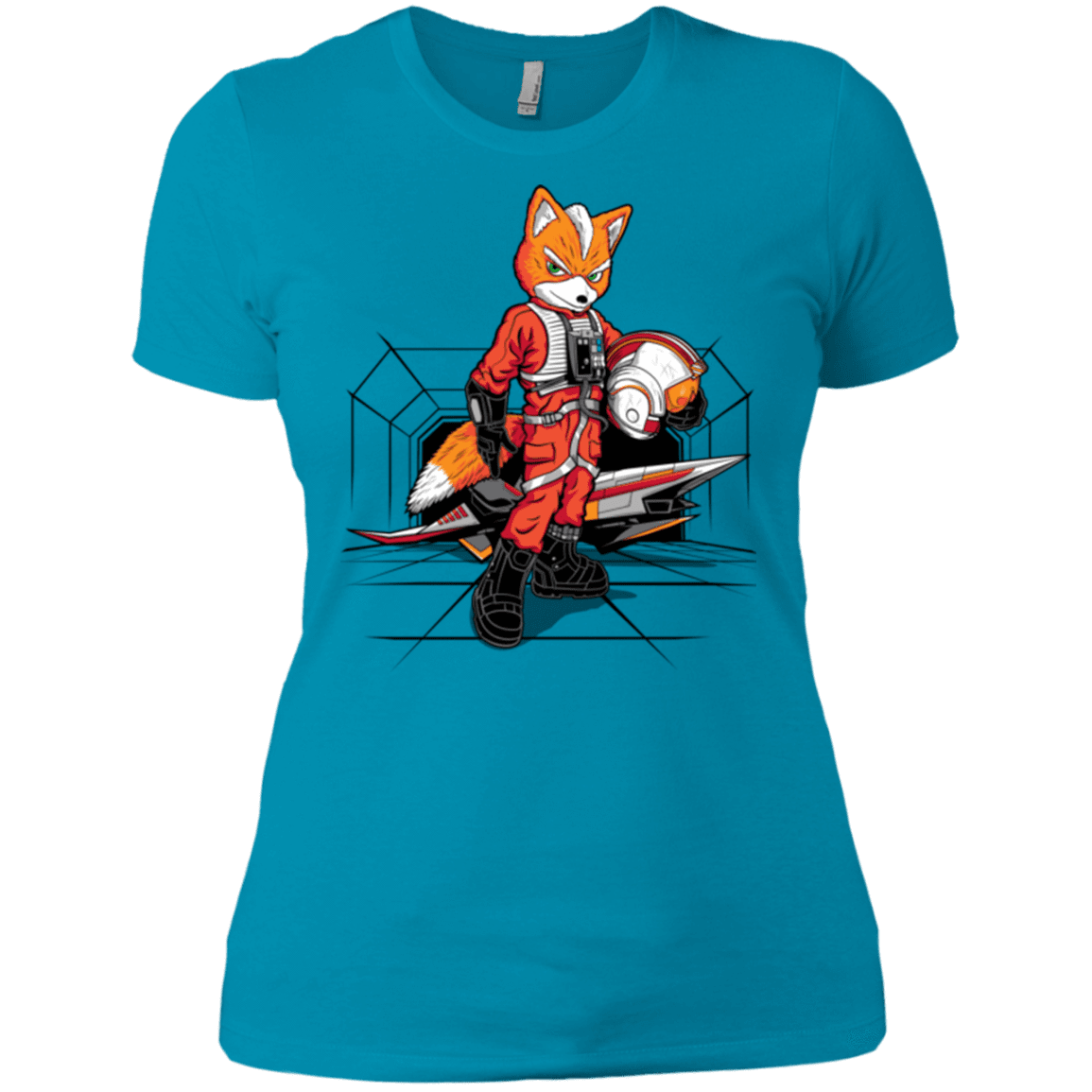 T-Shirts Turquoise / X-Small Rebel Fox Women's Premium T-Shirt