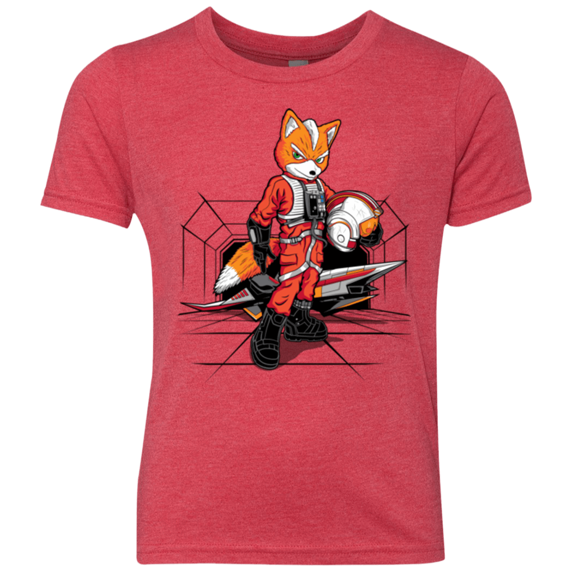 T-Shirts Vintage Red / YXS Rebel Fox Youth Triblend T-Shirt