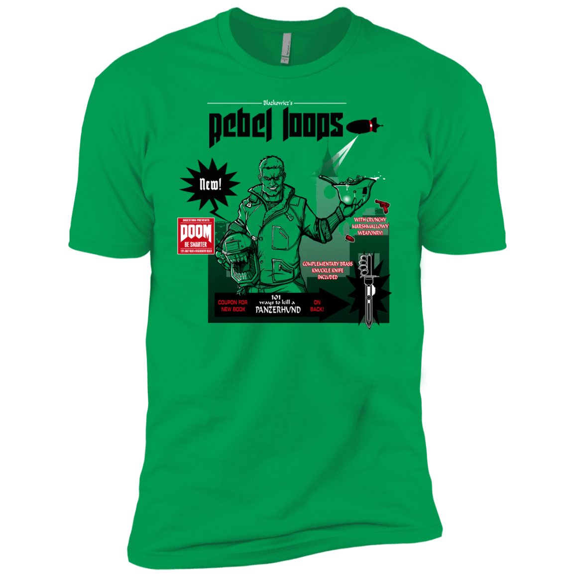 T-Shirts Kelly Green / YXS Rebel Loops Boys Premium T-Shirt