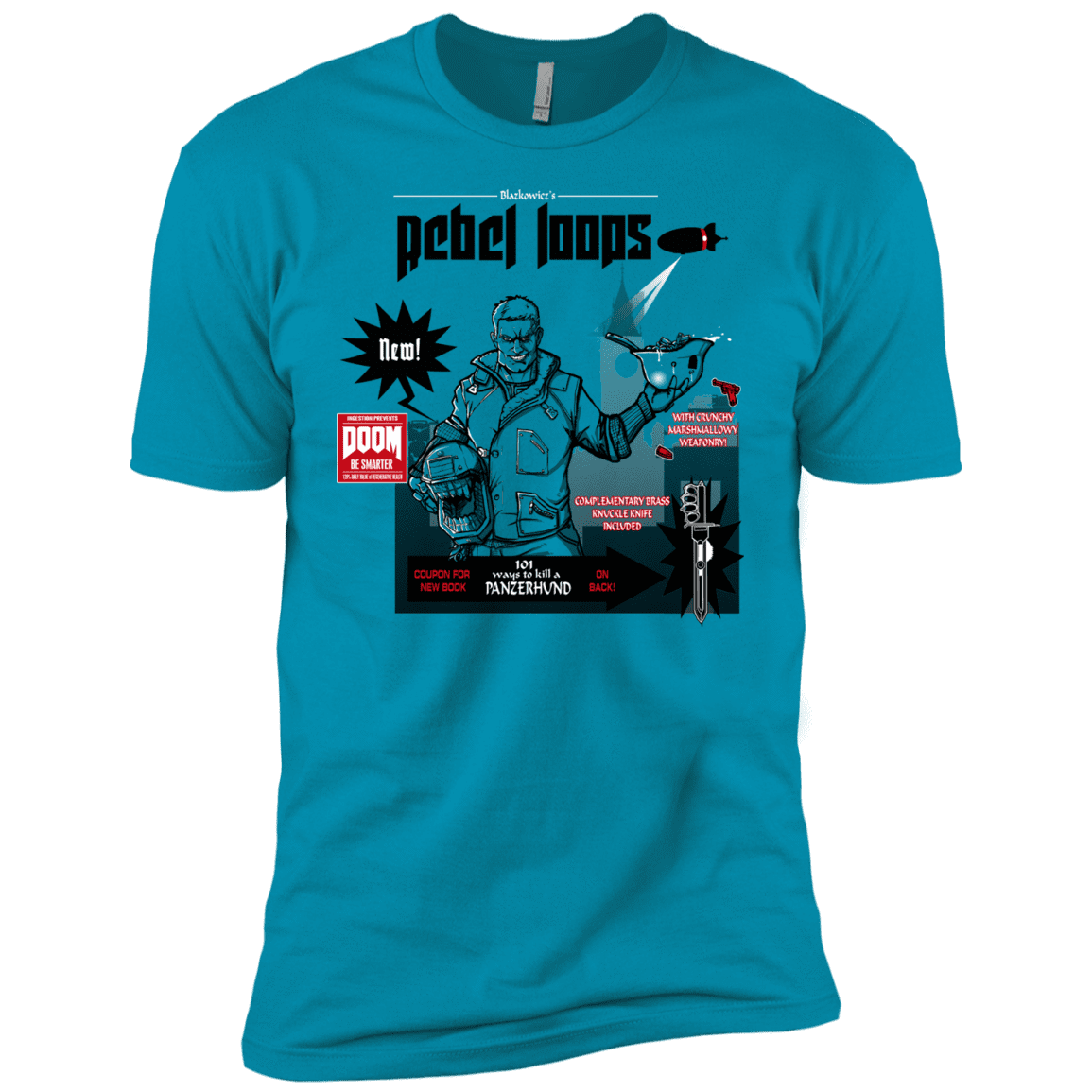 T-Shirts Turquoise / YXS Rebel Loops Boys Premium T-Shirt
