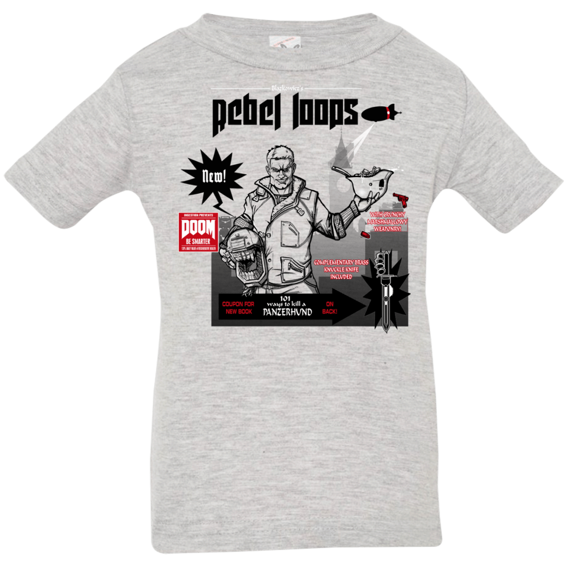 T-Shirts Heather Grey / 6 Months Rebel Loops Infant Premium T-Shirt