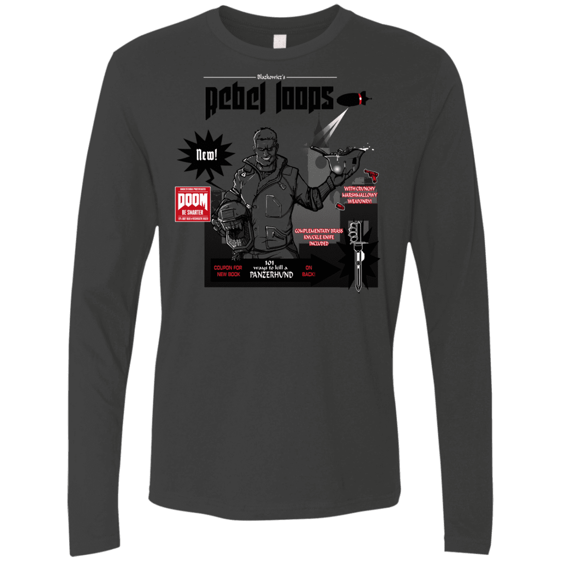 T-Shirts Heavy Metal / S Rebel Loops Men's Premium Long Sleeve