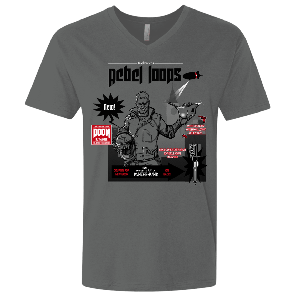 Rebel Loops Men's Premium V-Neck