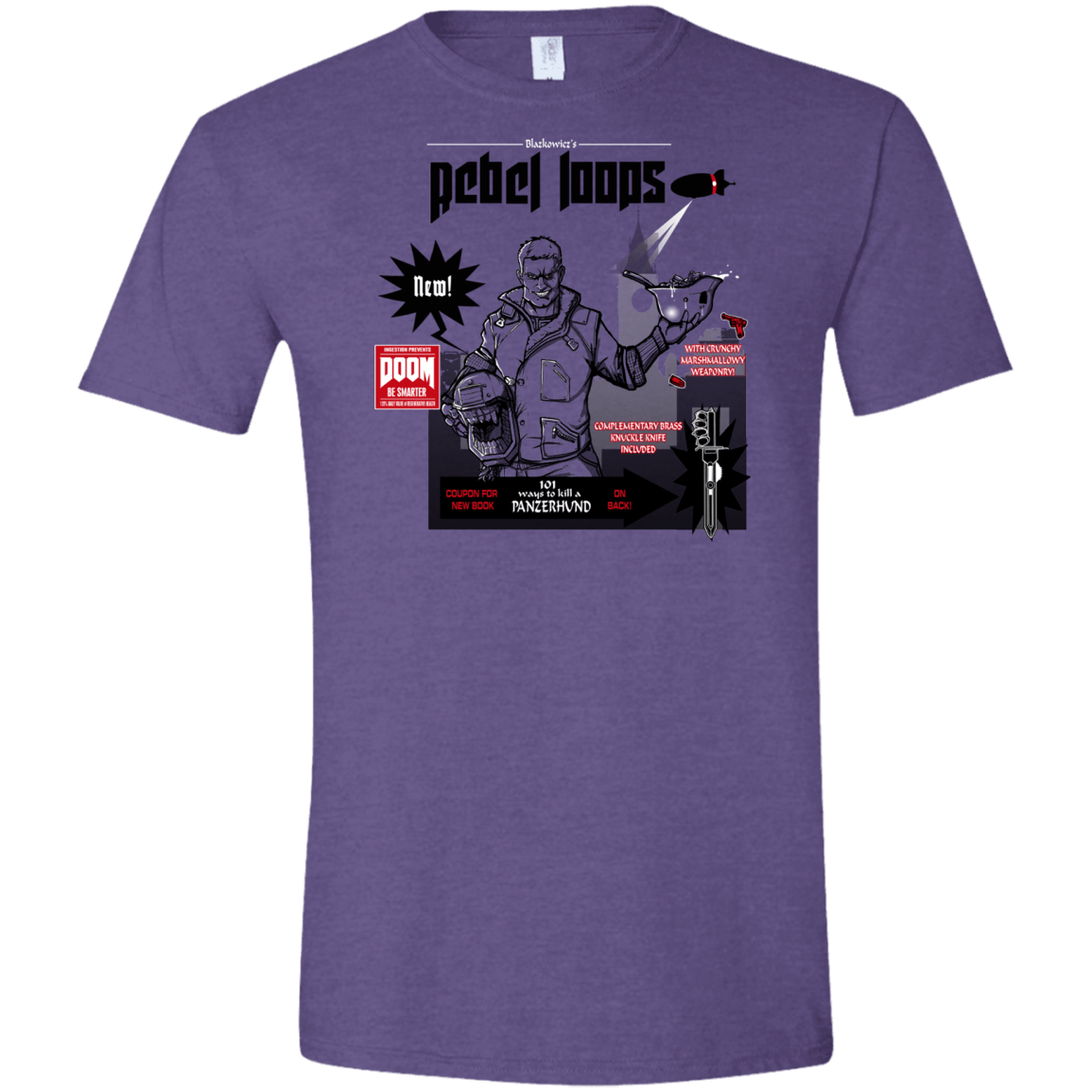 T-Shirts Heather Purple / S Rebel Loops Men's Semi-Fitted Softstyle