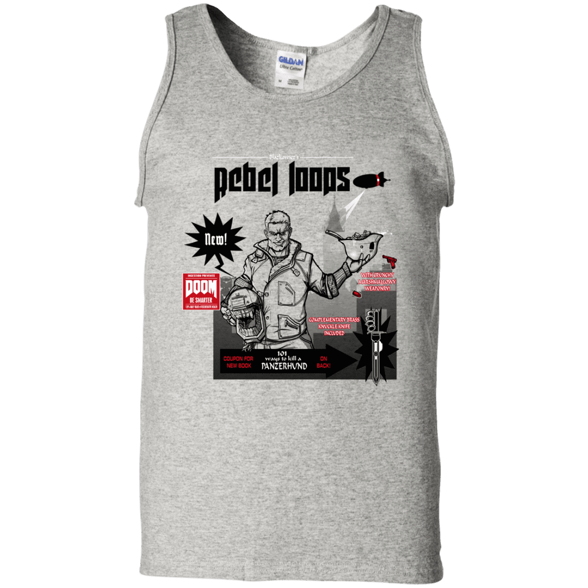 T-Shirts Ash / S Rebel Loops Men's Tank Top