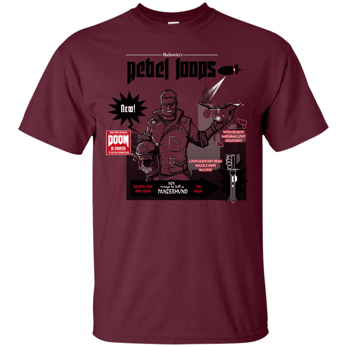 T-Shirts Maroon / S Rebel Loops T-Shirt